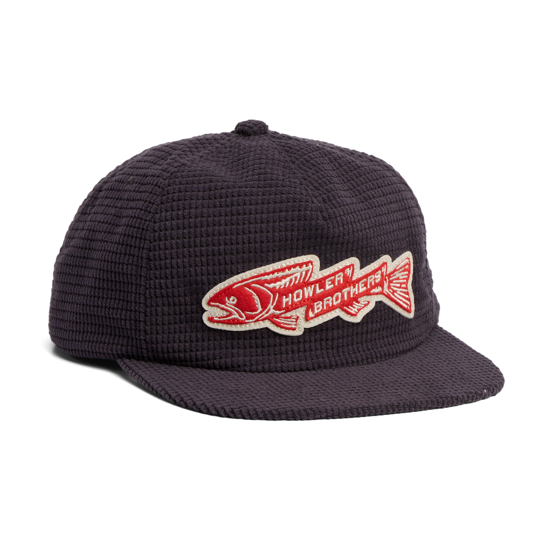 Howler Brothers Unstructured Snapback Hats - Trout Bolt : Navy Corduroy