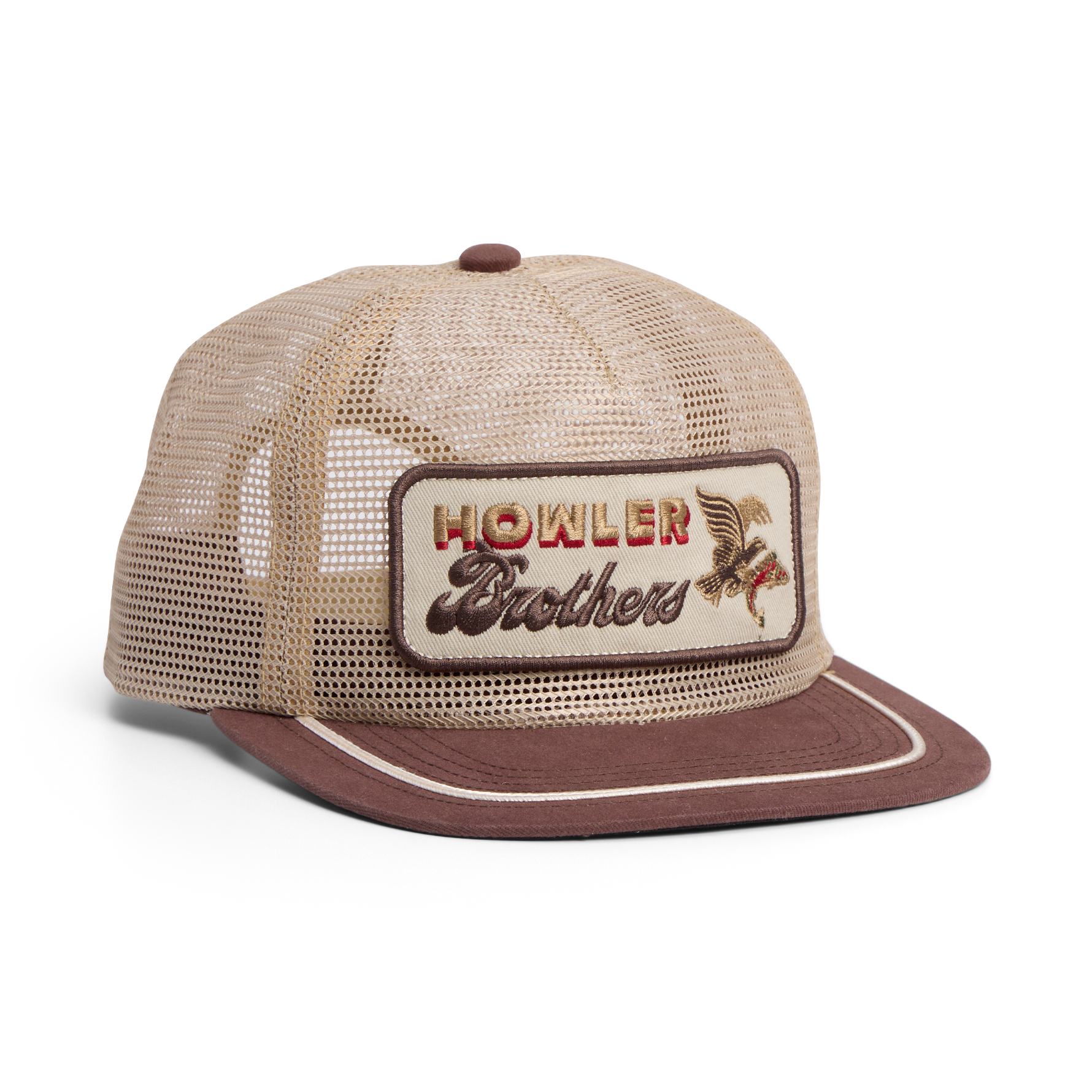 Howler Brothers Unstructured Snapback Hats - Feedstore : Osprey Prey : Khaki / Brown