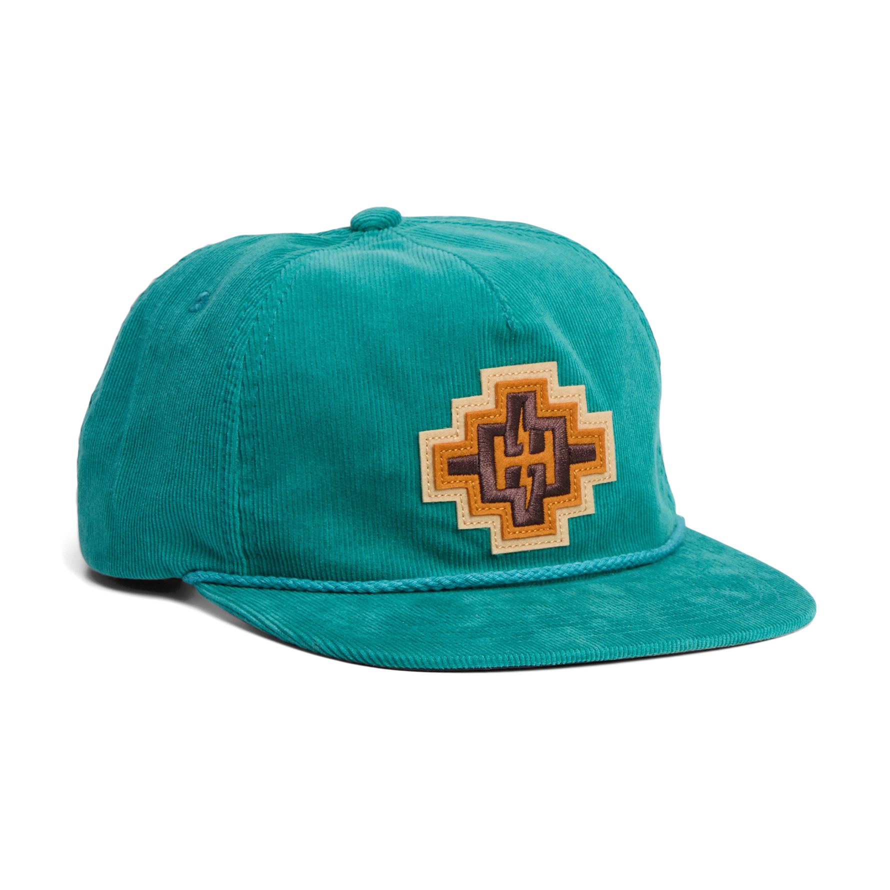 Howler Brothers Unstructured Snapback Hats - H Bolt Motif : Teal Corduroy