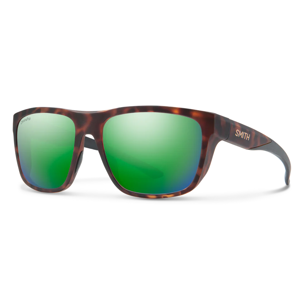 Smith Barra Sunglasses - Tortoise / Chromapop Glass Polarized Green