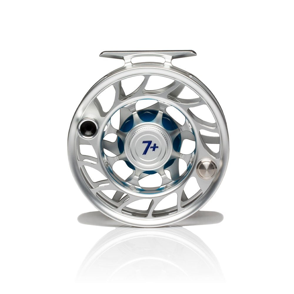 anglers all fly reels Hatch Iconic 7 Plus Fly Reel Clear / Blue / Large Arbor