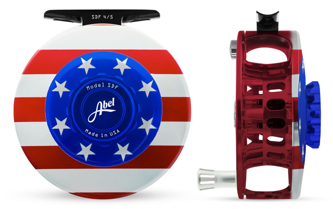 abel sdf fly reels Abel SDF Fly Reel Solid - USA Flag Edition