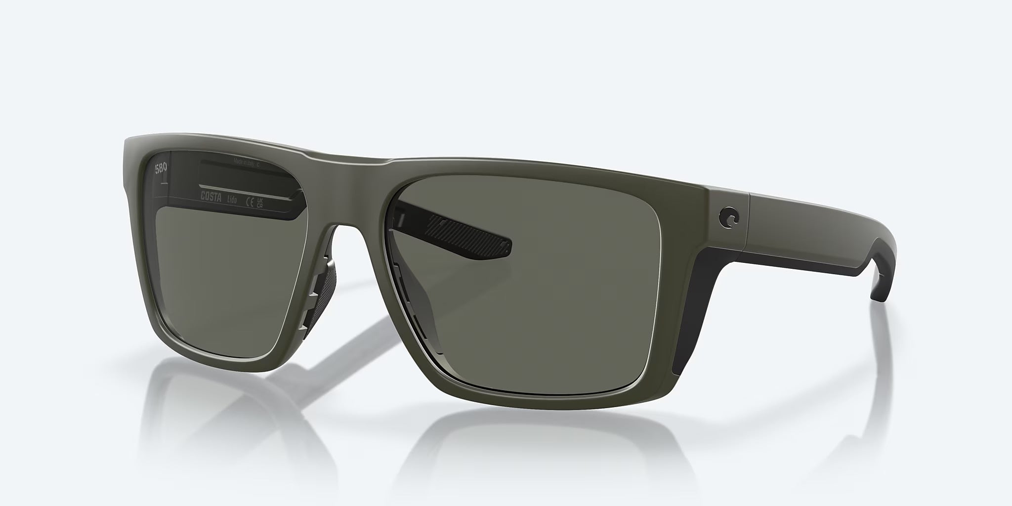 Costa Del Mar Lido Sunglasses - Matte Olive Frame / Gray Polarized