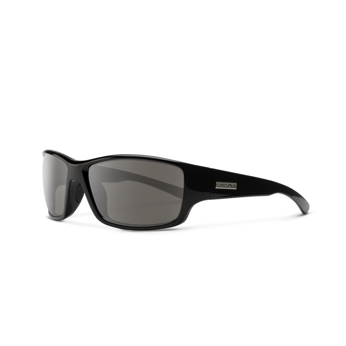 Suncloud Hull Sunglasses - Black + Polarized Gray