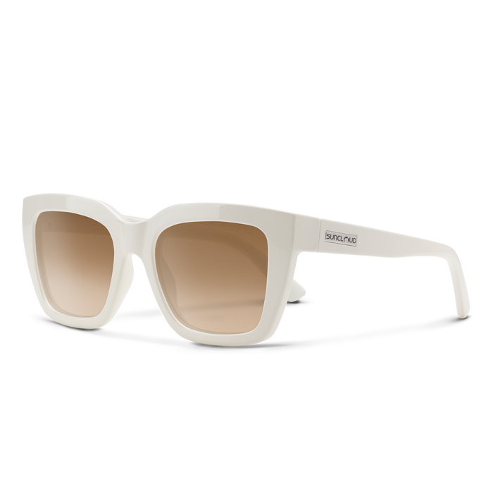 Suncloud Marion Sunglasses - Ivory + Polarized Brown  display picture 1