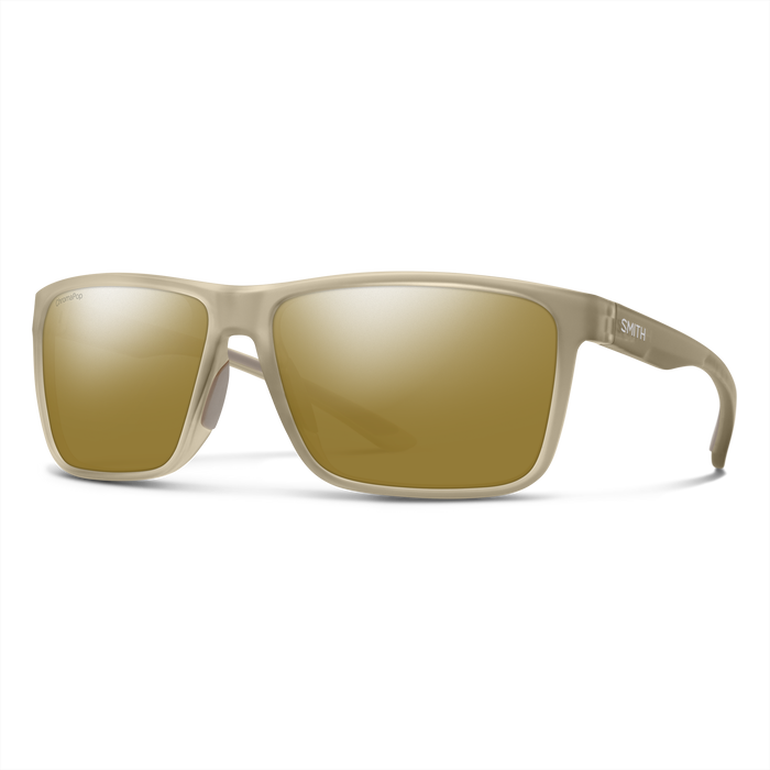 Smith Riptide Sunglasses - Matte Summit Crystal + ChromaPop Glass Polarized Bronze Mirror Lens