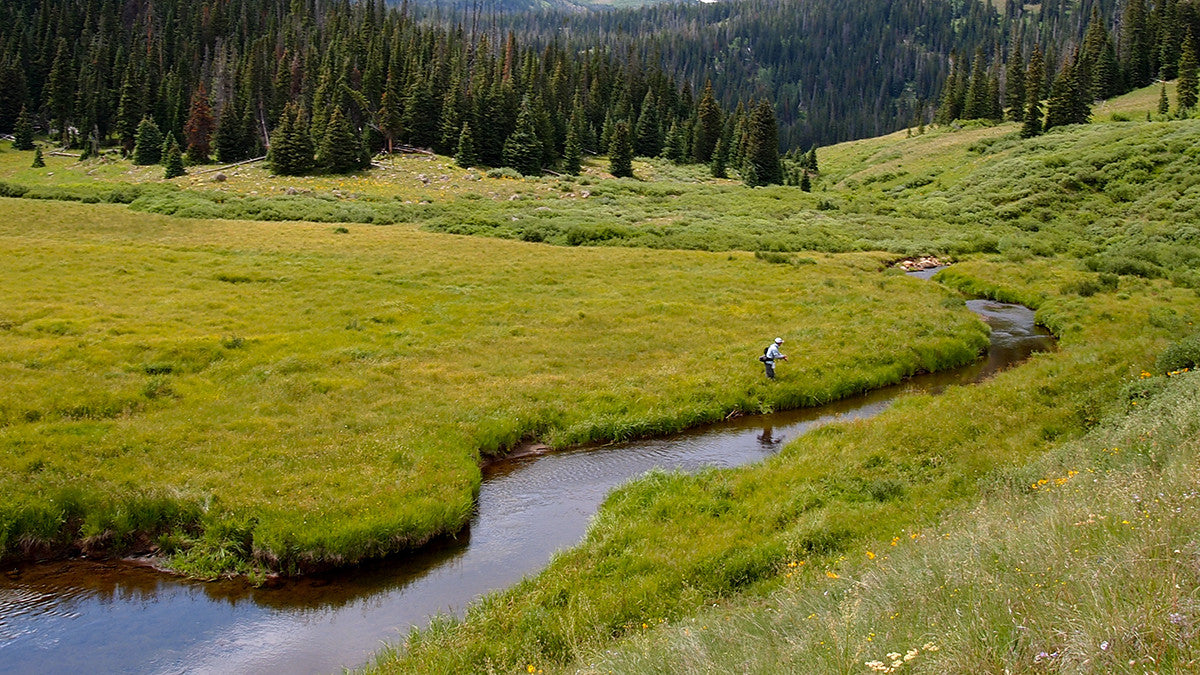 Ben and his horse Dean explore the Flat Tops with Budge's Wilderness Lodge