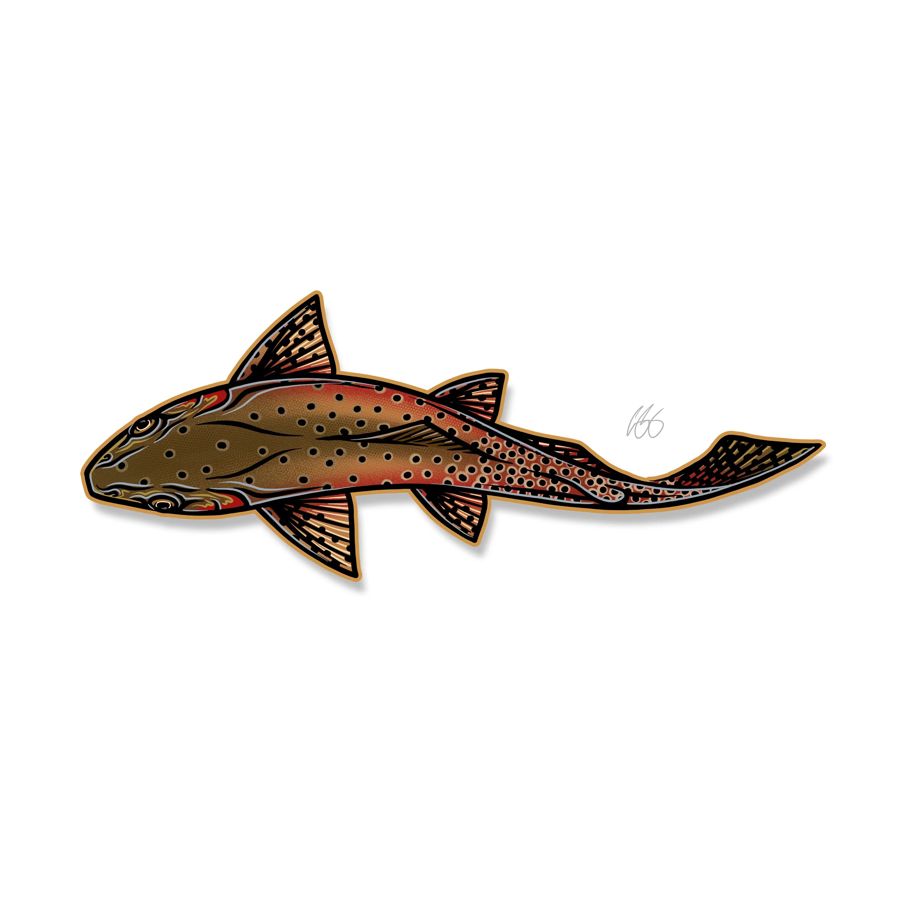 Casey Underwood Decal - Swimming -  Cutthroat