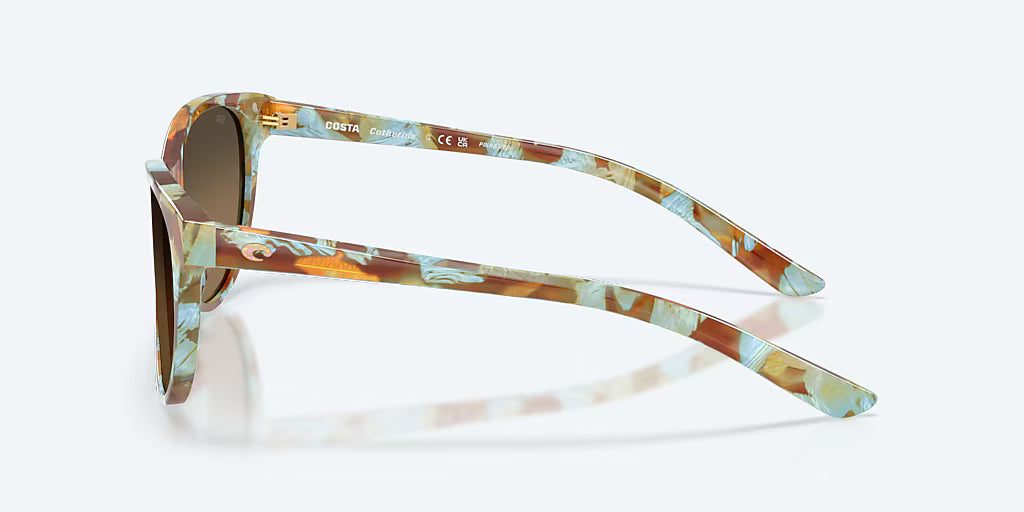 Costa Catherine Sunglasses - Cielo Ocean Tortoise Frame with Copper Gradient Lightwave Glass Lens