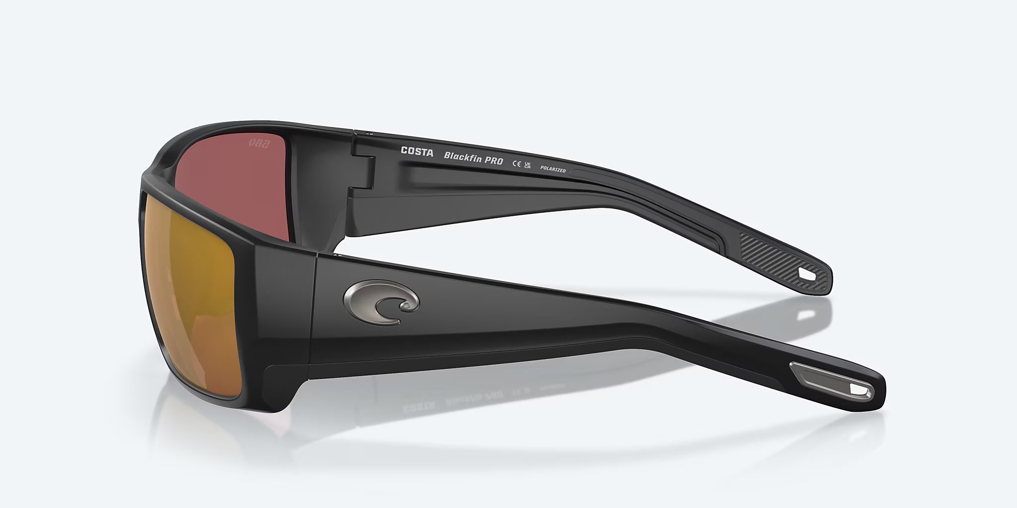 Costa Del Mar Blackfin Pro - Matte Black Frame / Gold Mirror Polarized Glass 580G Lens