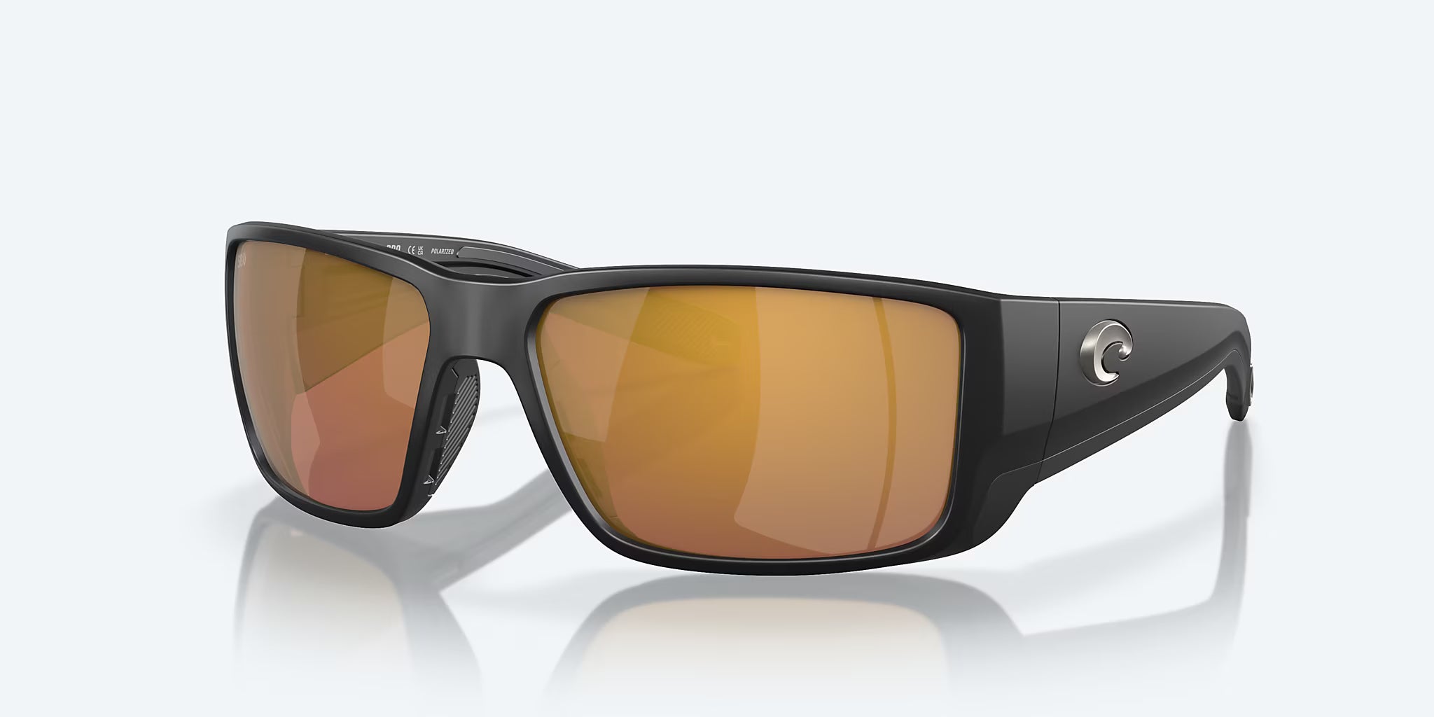Costa Del Mar Blackfin Pro - Matte Black Frame / Gold Mirror Polarized Glass 580G Lens