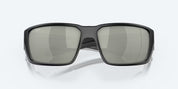 Costa Fantail Pro Sunglasses Matte Black Frame with Gray Silver Mirror Lens