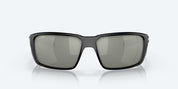 Costa Fantail Pro Sunglasses Matte Black Frame with Gray Silver Mirror Lens
