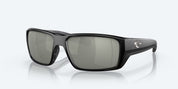 Costa Fantail Pro Sunglasses Matte Black Frame with Gray Silver Mirror Lens