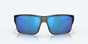 Costa Reefton Pro Sunglasses - Black Frame with Blue Mirror Glass Lens
