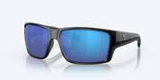 Costa Reefton Pro Sunglasses - Black Frame with Blue Mirror Glass Lens