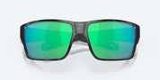 Costa Reefton Pro Sunglasses - Black Frame with Green Mirror Glass Lens