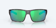 Costa Reefton Pro Sunglasses - Black Frame with Green Mirror Glass Lens
