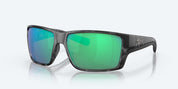 Costa Reefton Pro Sunglasses - Black Frame with Green Mirror Glass Lens