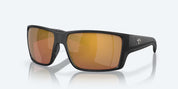 Costa Reefton Pro Sunglasses - Black Frame / Gold Mirror Glass Lens