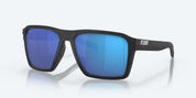 Costa Antille Sunglasses - Net Black Frame with Blue Mirror Glass Lens 580G