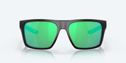Costa Lido Sunglasses - Black Frame with Green Mirror Glass Lens