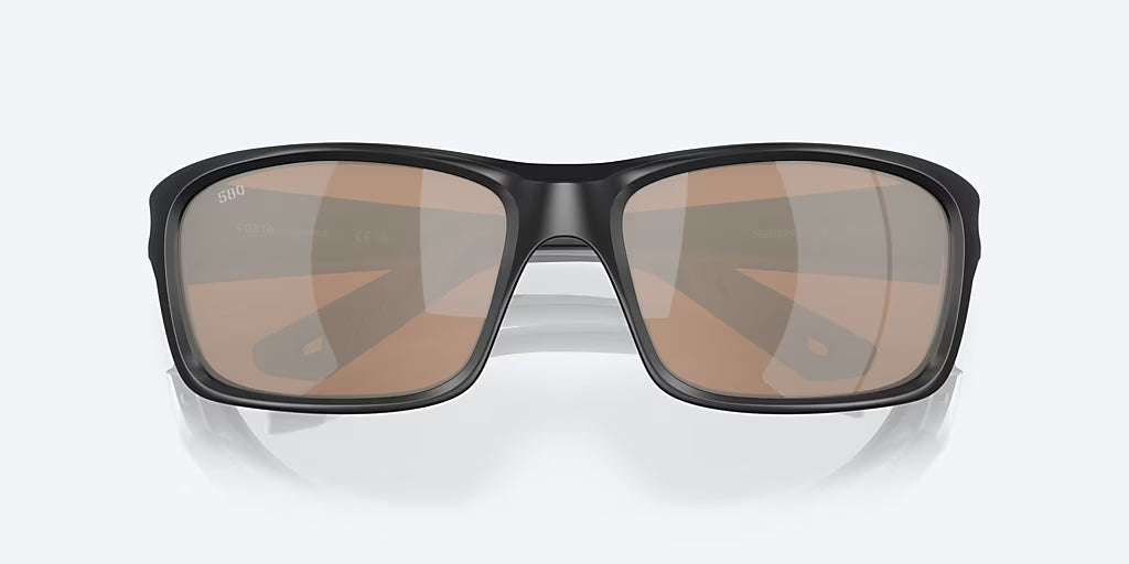 Costa Jose Pro Sunglasses - Matte Black Frame with Copper Mirror Glass Lens