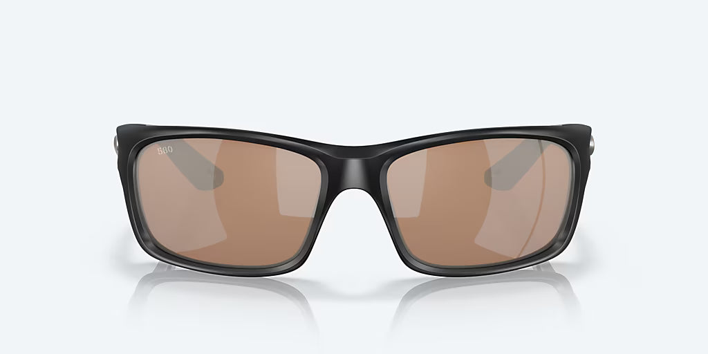 Costa Jose Pro Sunglasses - Matte Black Frame with Copper Mirror Glass Lens