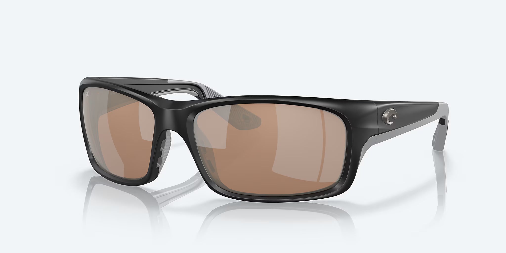 Costa Jose Pro Sunglasses - Matte Black Frame with Copper Mirror Glass Lens