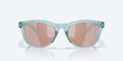 Costa Aleta Sunglasses - Translucent Silt Blue Frame / Copper Silver Mirror Poly Lens