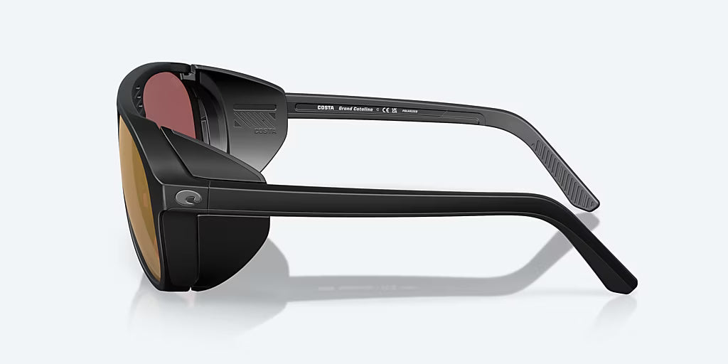 Costa Grand Catalina Sunglasses - Matte Black with Gold Mirror Polarized Glass