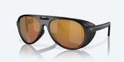 Costa Grand Catalina Sunglasses - Matte Black with Gold Mirror Polarized Glass