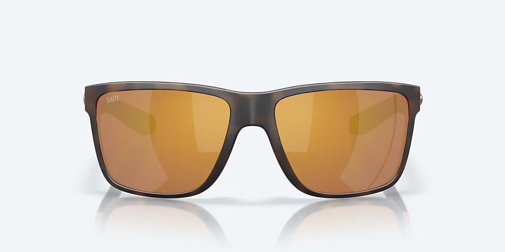 Costa Broadbill II Sunglasses - Matte Tortoise Frame with  Gold Mirror Polarized Glass Lens