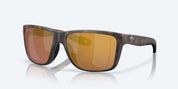 Costa Broadbill II Sunglasses - Matte Tortoise Frame with  Gold Mirror Polarized Glass Lens