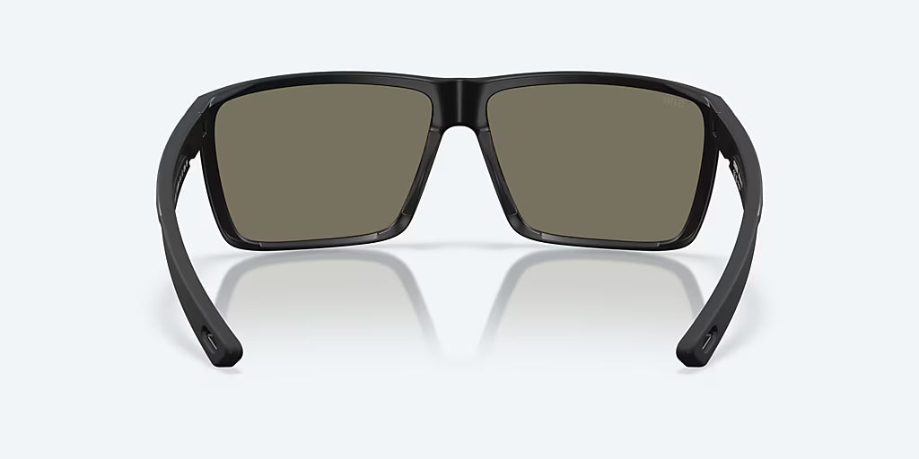 Costa Rincon II Sunglasses - Matte Black Frame with Blue Mirror Polarized Glass Lens