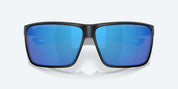 Costa Rincon II Sunglasses - Matte Black Frame with Blue Mirror Polarized Glass Lens