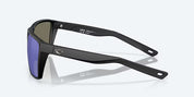 Costa Rincon II Sunglasses - Matte Black Frame with Blue Mirror Polarized Glass Lens
