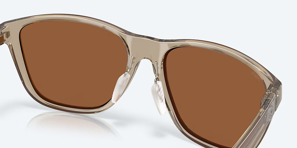 Costa Corrientes Taupe Frame with Copper Silver Mirror Polarized Glass Lens