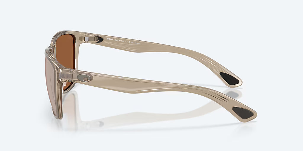 Costa Corrientes Taupe Frame with Copper Silver Mirror Polarized Glass Lens