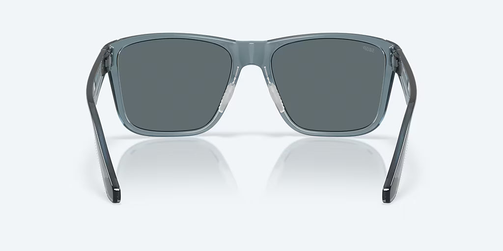 Costa Los Alijos Sunglasses - Translucent Deep Blue Frame with Blue Mirror Polarized Polycarbonate Lens