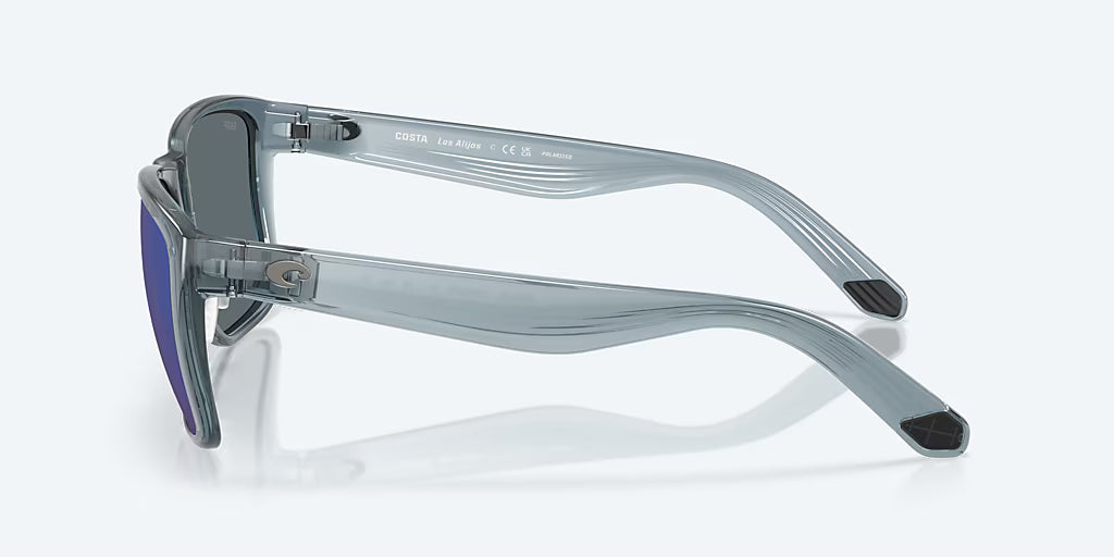 Costa Los Alijos Sunglasses - Translucent Deep Blue Frame with Blue Mirror Polarized Polycarbonate Lens