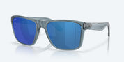 Costa Los Alijos Sunglasses - Translucent Deep Blue Frame with Blue Mirror Polarized Polycarbonate Lens