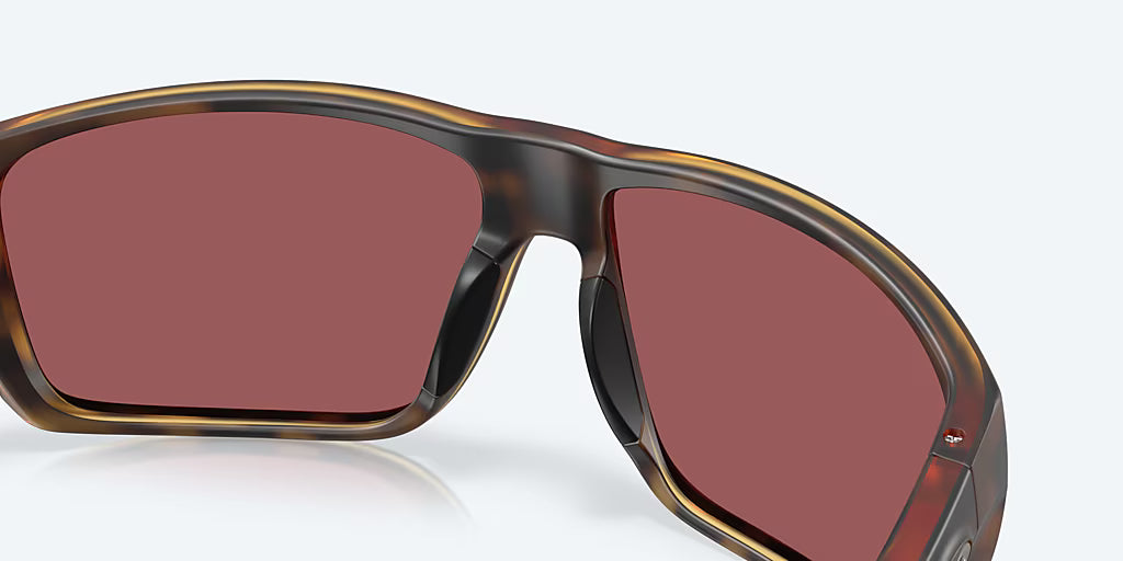Costa Fly Line Sunglasses - Matte Tortoise Frame with Gold Mirror Polarized Glass Lens
