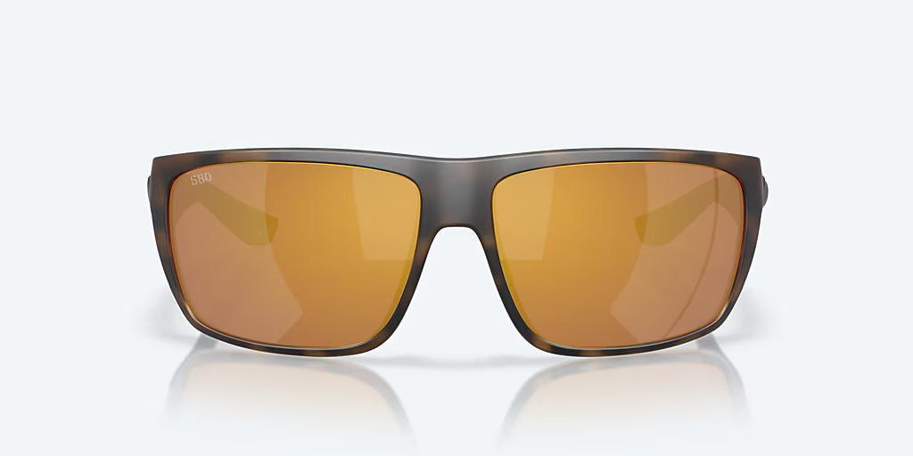 Costa Fly Line Sunglasses - Matte Tortoise Frame with Gold Mirror Polarized Glass Lens
