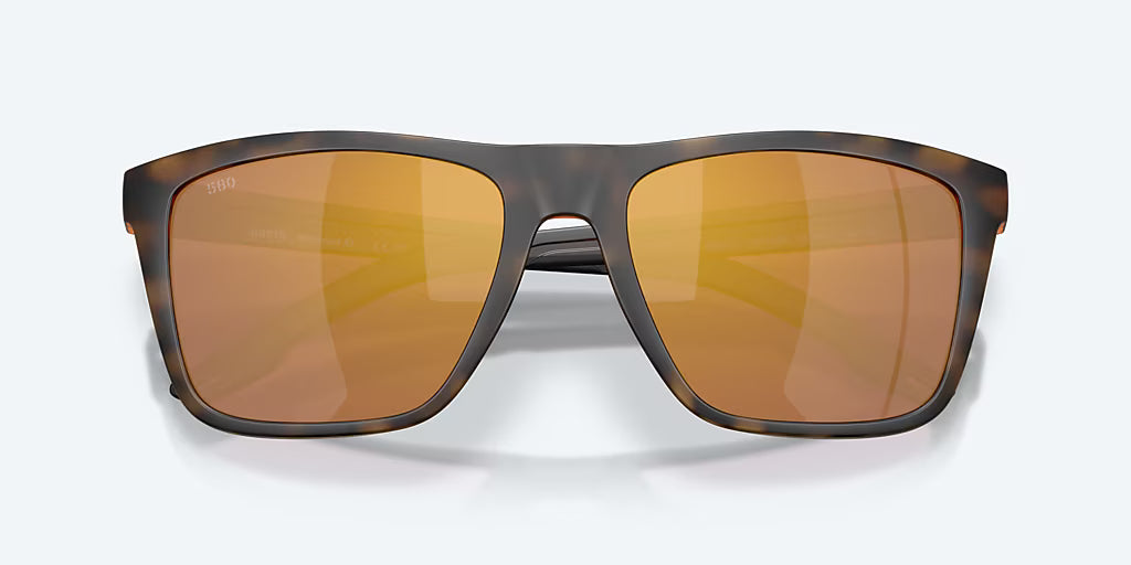 Costa Mainsail XL Sunglasses - Matte Tortoise Frame with Gold Mirror Glass Lens