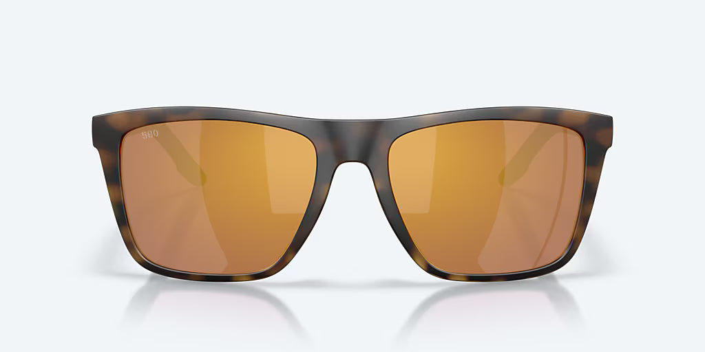 Costa Mainsail XL Sunglasses - Matte Tortoise Frame with Gold Mirror Glass Lens