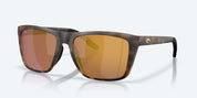 Costa Mainsail XL Sunglasses - Matte Tortoise Frame with Gold Mirror Glass Lens