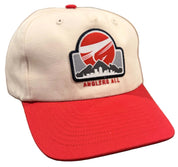 Anglers All Cream / Red Cityscape Patch Snapback Hat
