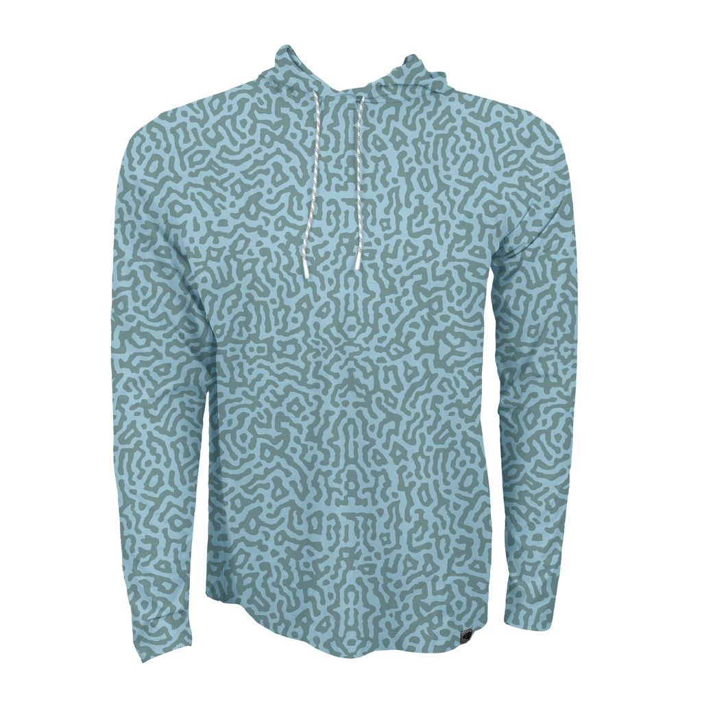 Rep Your Water Flolote Hooded Sun Shirt - Driftline Aqua