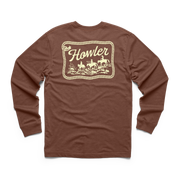Howler Brothers Longsleeve T -Shirt - Howler Posse : Mahogany